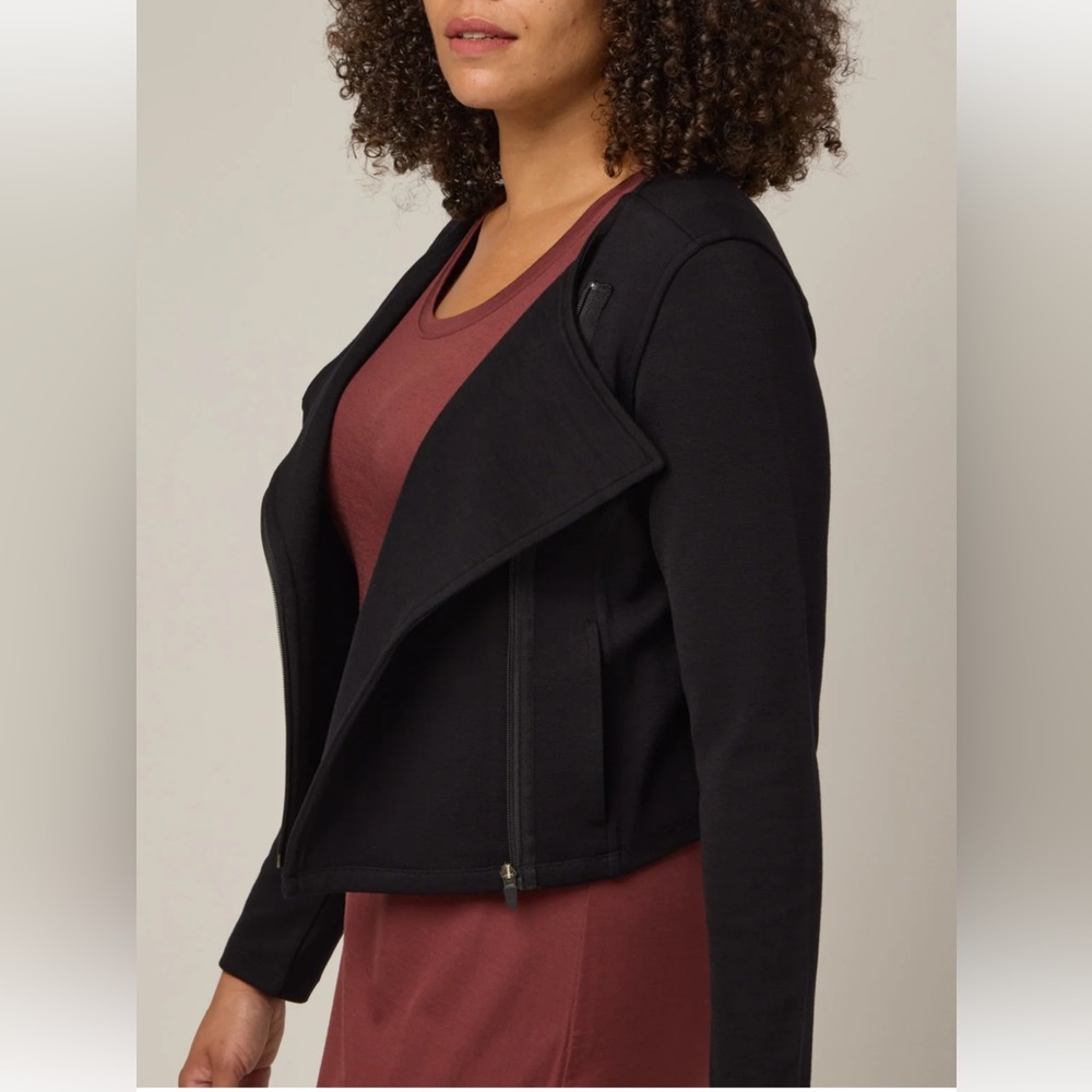 Wool & Co Women's Lou Ponte Moto Jacket